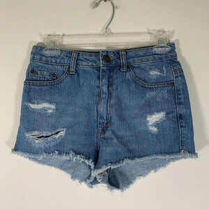 BDG Jean Shorts Women’s Size 26 Distressed High Rise Cheeky Shorts